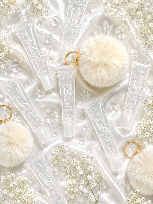 Fur Ball Key Chain Lip Gloss Oil