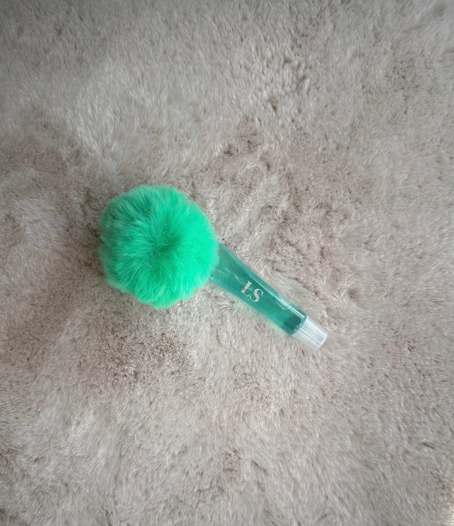 Fur Ball Key Chain Lip Gloss