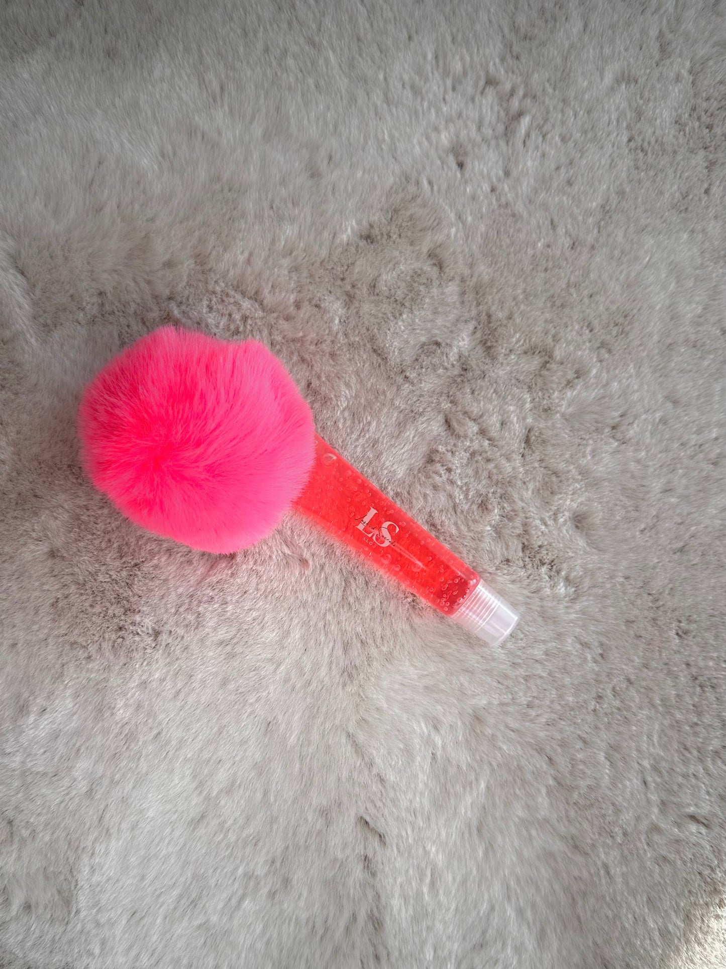 Fur Ball Key Chain Lip Gloss
