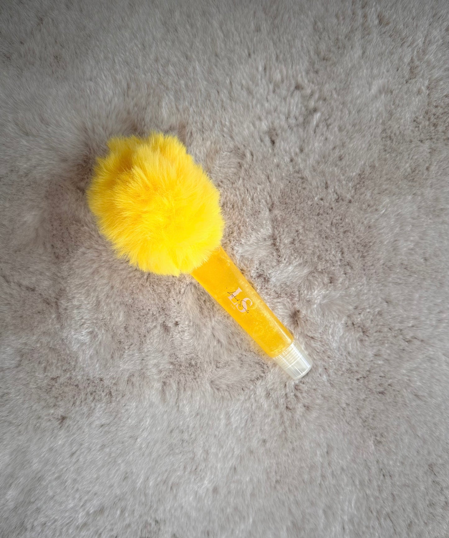 Fur Ball Key Chain Lip Gloss
