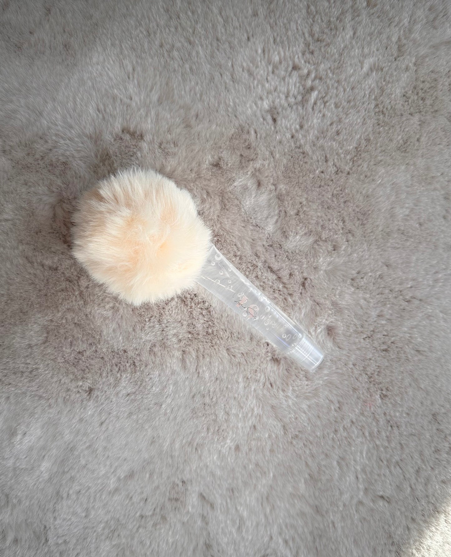 Fur Ball Key Chain Lip Gloss