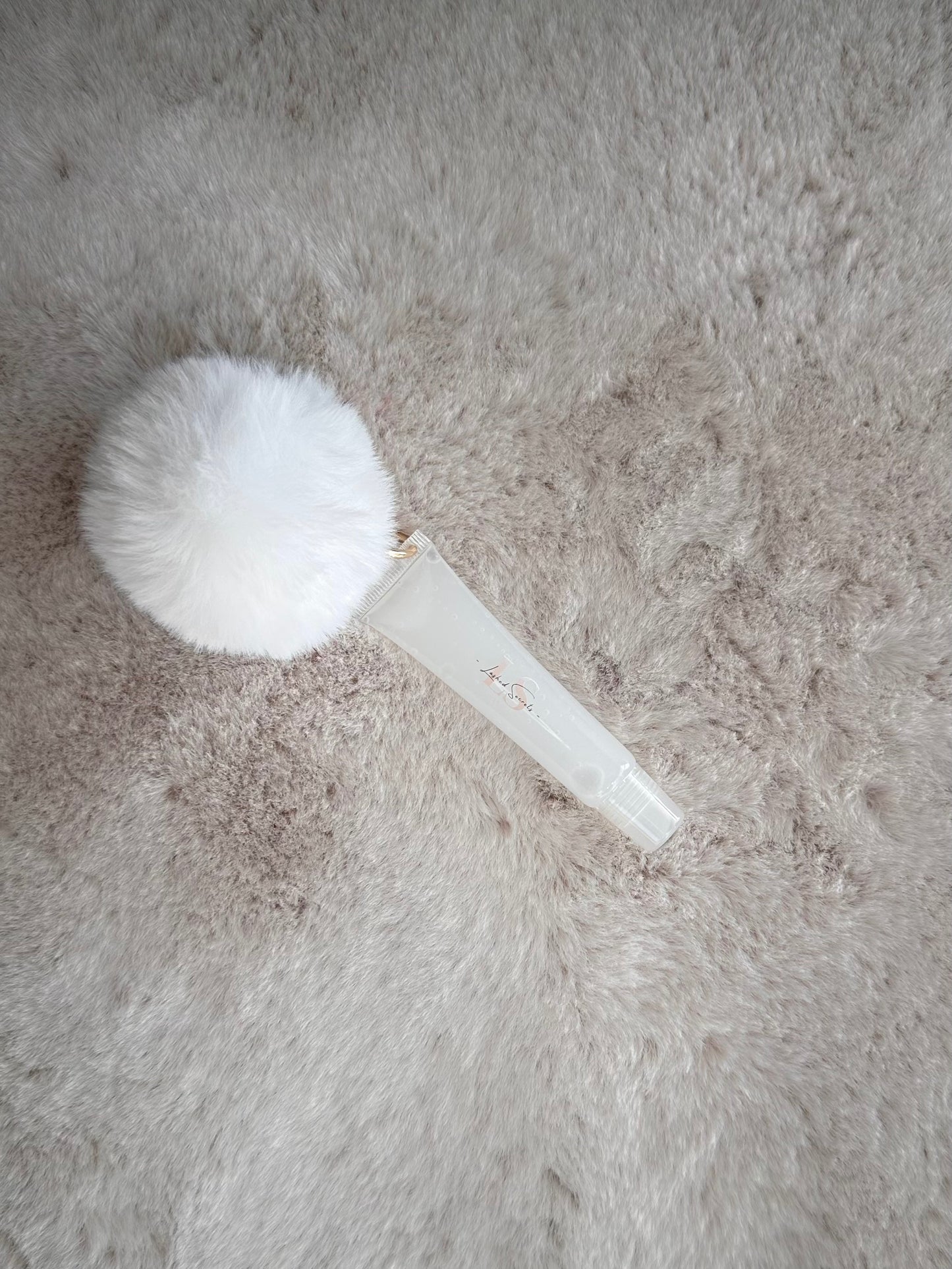 Fur Ball Key Chain Lip Gloss